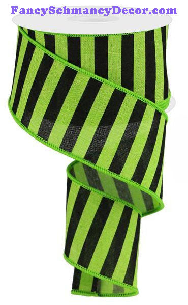 2.5" X 10 yd Medium Horizontal Stripe/Royal Ribbon