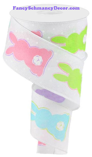 2.5" X 10 yd Bunny Bottoms On Royal Ribbon