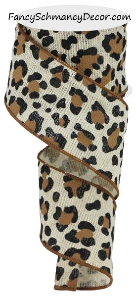 2.5"X10yd Leopard On Cotton/Met