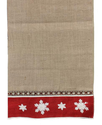 Christmas Snowflake - Jeweled Table Runner - FancySchmancyDecor