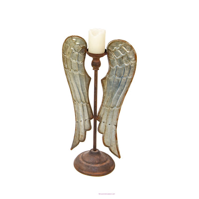 Vintage Angel Wings Candle Holder Sm