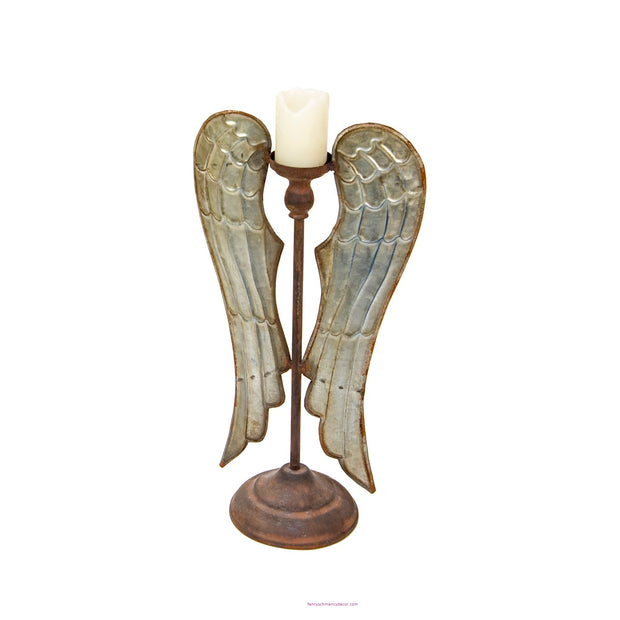 Vintage Angel Wings Candle Holder Sm