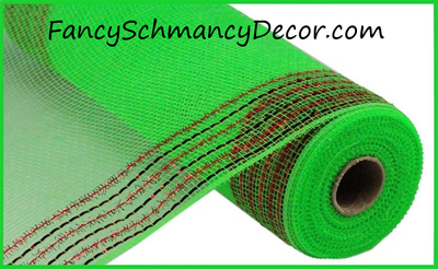 10.5"X10yd Tinsel/Foil Wide Border Mesh