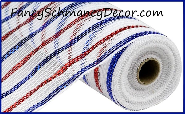 21"X10yd Metallic Poly/Cotton Mesh