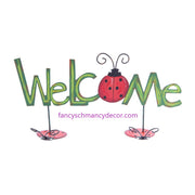 Ladybug "Welcome" Sign Print by The Round Top Collection
