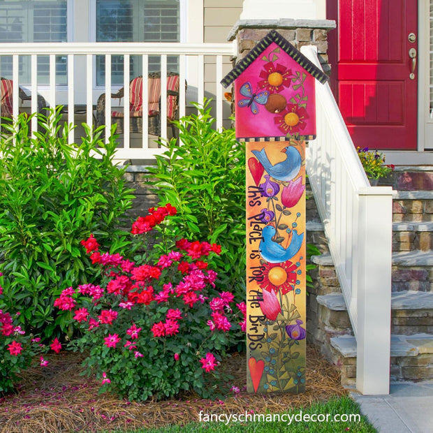 Bird House Totem Pole by The Round Top Collection