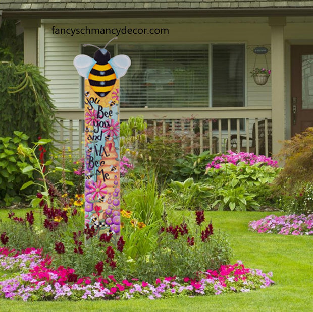 Bee Totem Pole by The Round Top Collection