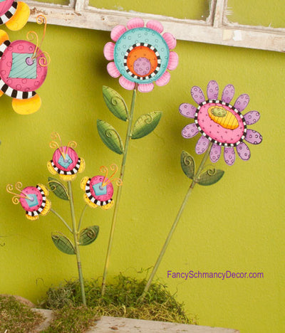 Fun and Funky Flower Small by The Round Top Collection S6015 - FancySchmancyDecor