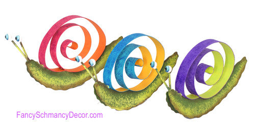 Garden Snails Stake by The Round Top Collection S6025 - FancySchmancyDecor - 1