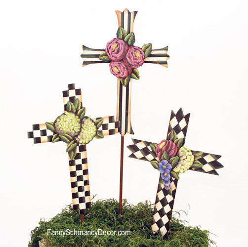 Garden Impression Elegant Crosses by The Round Top Collection S7042 - FancySchmancyDecor - 1