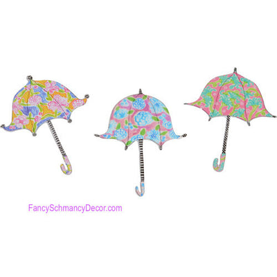 Happy Umbrella Magnets- Asst. Set of 3 The Round Top Collection S8019 - FancySchmancyDecor