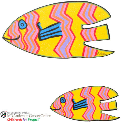 MD Anderson Ashlie's Fish Asst. Set of 2 The Round Top Collection S8025