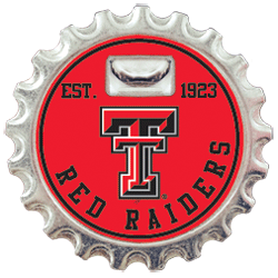 Collegiate Bottle Buster Bottle Opener Magnet Coaster Texas Tech University - FancySchmancyDecor