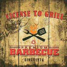 License To Grill Lunch Paper Napkin