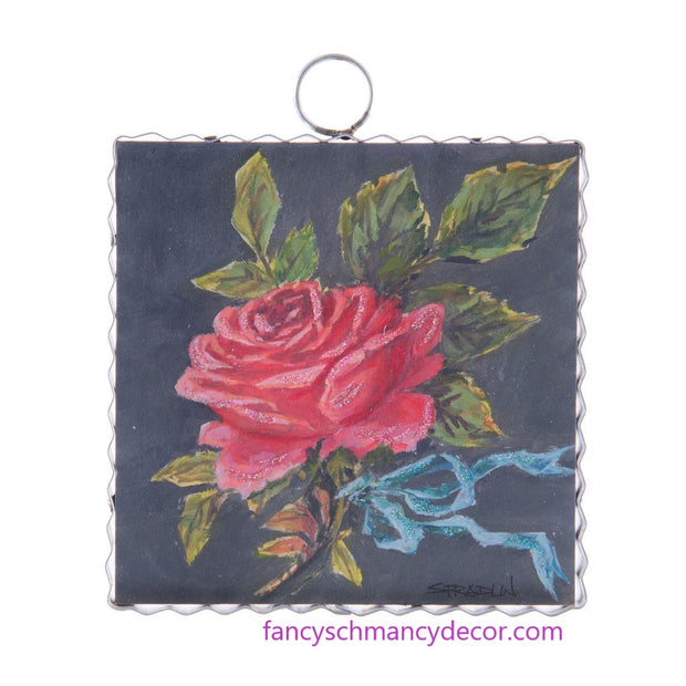 Mini Vintage Rose Print by The Round Top Collection