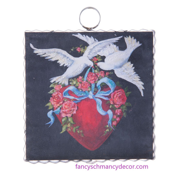 Mini Love Doves Print by The Round Top Collection