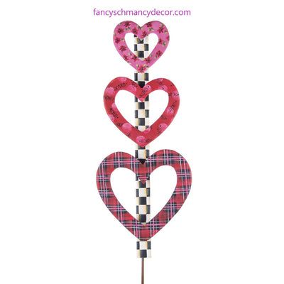 Plaid Heart Topiary by The Round Top Collection