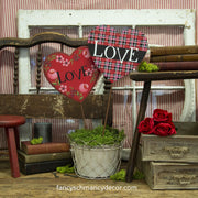 Patterned "Love" Hearts by The Round Top Collection