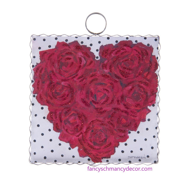 Mini Rose Heart Print by The Round Top Collection