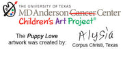 Valentine MD Anderson Alysia's Puppy Love The Round Top Collection V7035 - FancySchmancyDecor - 2
