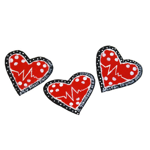 Heartbeat Magnets - Asst. 3 Asst. 3 by The Round Top Collection V8021 - FancySchmancyDecor