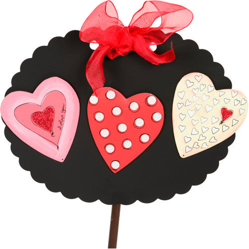 Valentine Love Heart Magnets Assorted Set of 3 The Round Top Collection V8034 - FancySchmancyDecor