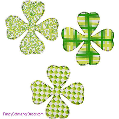 Four Leaf Clover Magnets - Asst. 3 The Round Top Collection V8100 - FancySchmancyDecor