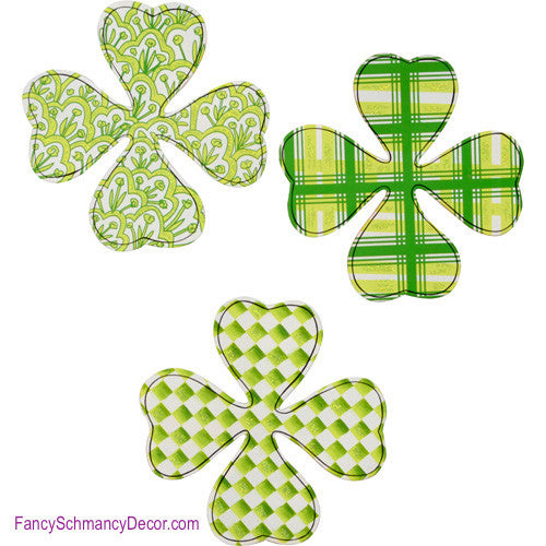 Four Leaf Clover Magnets - Asst. 3 The Round Top Collection V8100 - FancySchmancyDecor