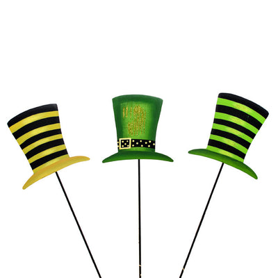 Leprechaun Hat Trio - Assorted Set of  3 The Round Top Collection V9024 - FancySchmancyDecor