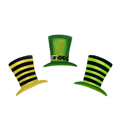 St. Patrick's Day Leprechaun Hat Magnets - Asst. 3 The Round Top Collection V9025 - FancySchmancyDecor