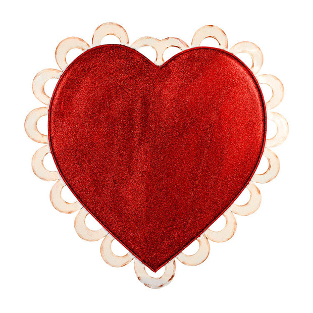 Valentine Heart With Eyelet The Round Top Collection V9053 - FancySchmancyDecor