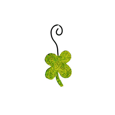 St. Patrick's Day Glitter Shamrock Ornament - The Round Top Collection V9068 - FancySchmancyDecor