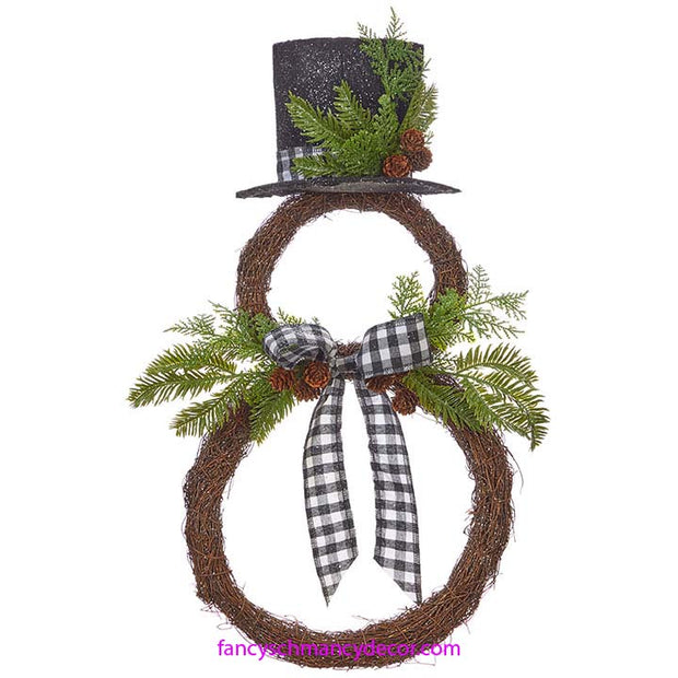 Snowman Wreath by RAZ Imports