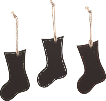 Chalboard Stocking Tags - FancySchmancyDecor