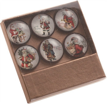 Santa Glass Magnets - FancySchmancyDecor