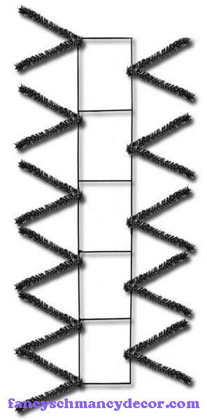 22" L x 4" W Metallic Black Wire Work Pencil Rail