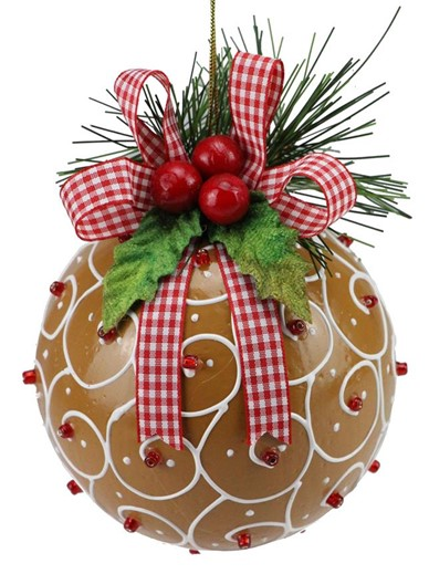 4"Diameter Swirl Ball Ornament