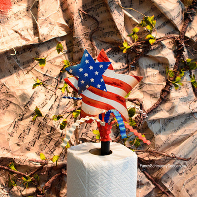Double Star Flag Finial by The Round Top Collection