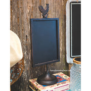 Rooster Chalkboard on Pedestal