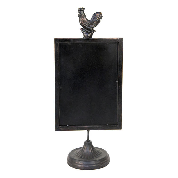 Rooster Chalkboard on Pedestal