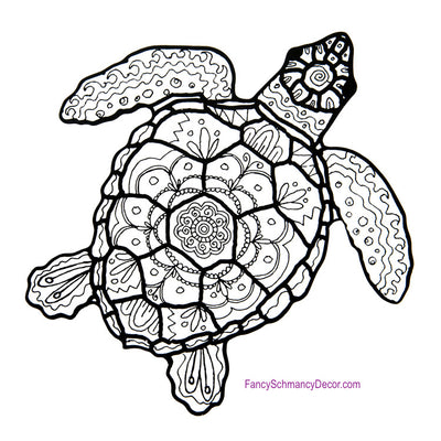 Color My Coastal Turtle Stake by The Round Top Collection Y17118