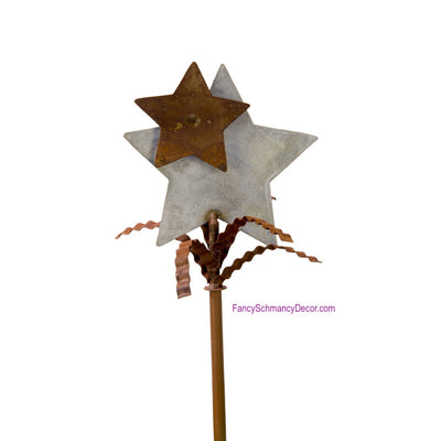 Galvanized Rust Star Finial by The Round Top Collection Y17129