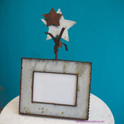 Galvanized Rust Finial Frame by The Round Top Collection Y18291