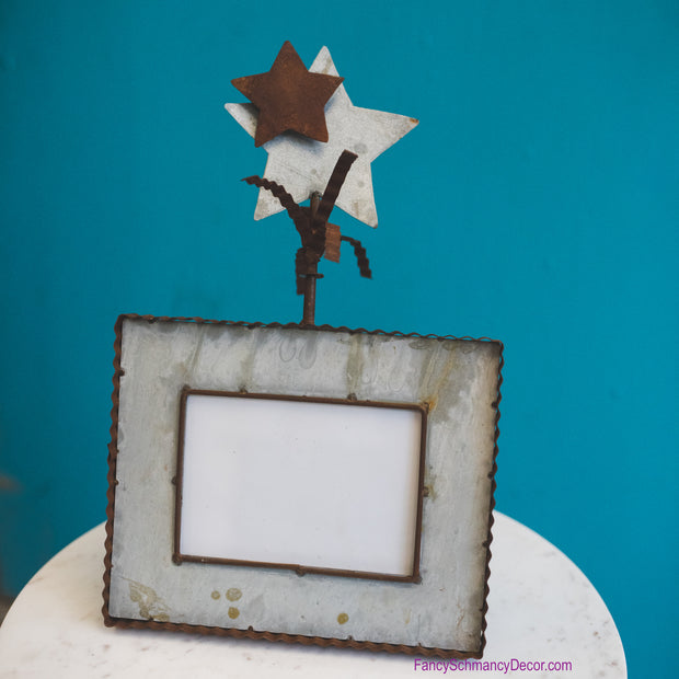 Galvanized Rust Finial Frame by The Round Top Collection Y18291