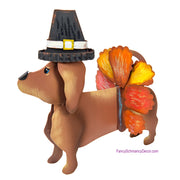 Dress-up Dachshund Pilgrim Turkey by The Round Top Collection Y18349