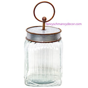 Natural Ridged Jar by The Round Top Collection
