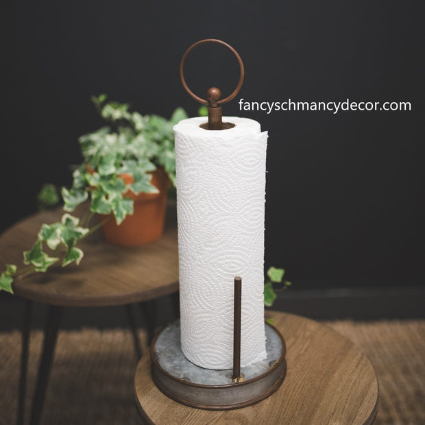 Natural Paper Towel Holder by The Round Top Collection