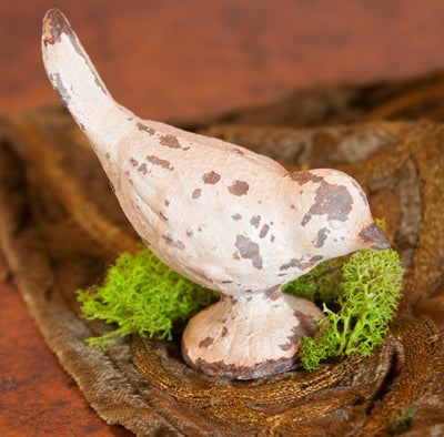Songbird, Head Down - Aged Cream - FancySchmancyDecor