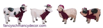 Christmas Farm Animal Set 0f 4