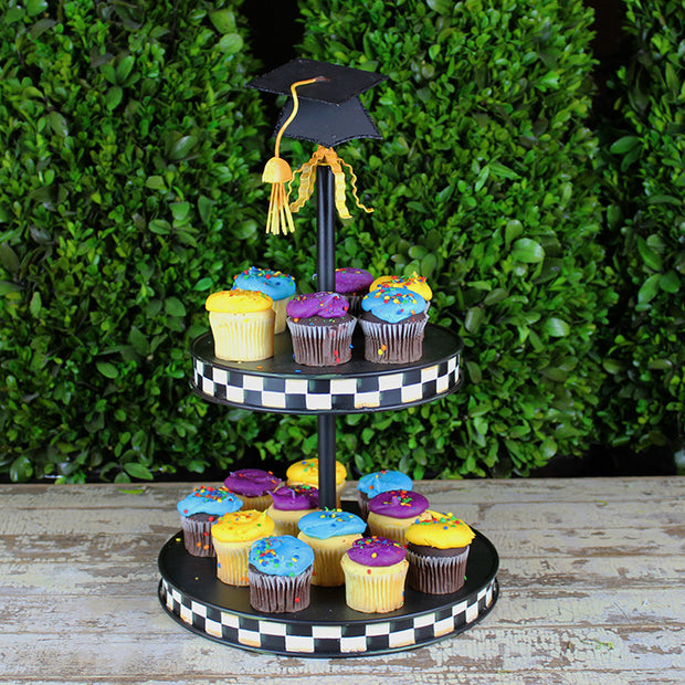 Two Tier Serving Tray by The Round Top Collection Y9020 - FancySchmancyDecor - 2